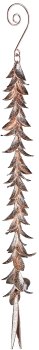 Metallblatt Hänger, 26cm, rosegold
