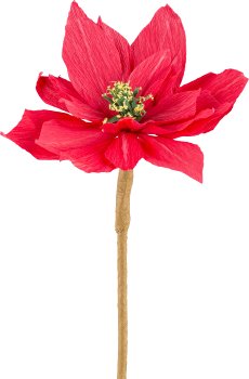 Paper Poinsettia, 44cm, red