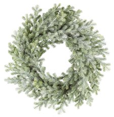 Taxus wreath iced , 42cm, green