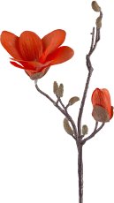 Magnolia with Glitter x2, 51cm, orange
