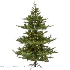 Fir tree mix TANIA, 400 LED, 1853 tips, 180cm, foot switch with 5 options, green