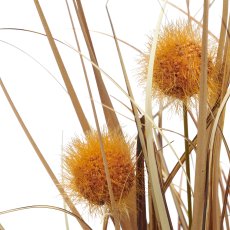 Grass bush with burrs, 26cm, sand
