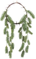 Dreamcatcher with fir tree, 57cm, green