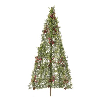 Tree wall hanger on a stem, 220cm, dark green