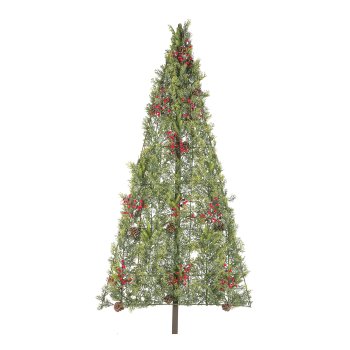 Tree wall hanger on a stem, 220cm, dark green