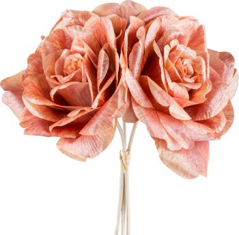 Rosenstrauß x3, 30cm, zimt