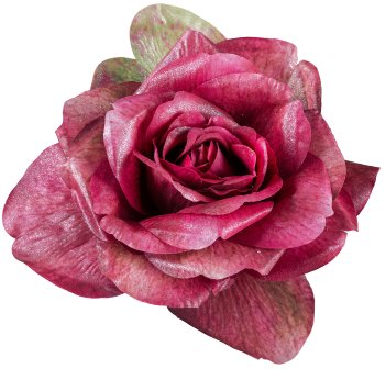 Rosenclip, 18cm, dunkelrosa