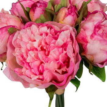 Peony bouquet x7, 30cm, pale pink