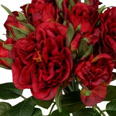 Bouquet of roses x12, 29cm, red