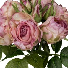 Bouquet of roses x12, 30cm, light lilac