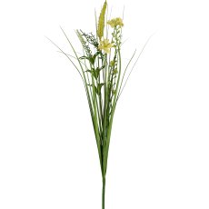 Grass with flowers, 69cm, light yellow