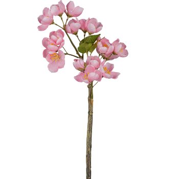 Apfelblütenzweig, rosa, 35cm