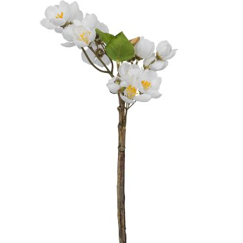 Apfelblütenzweig, 35cm, weiß