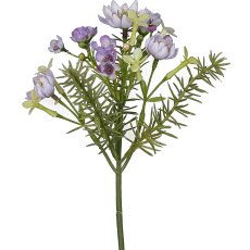 Wax flower branch, 26cm, light lilac