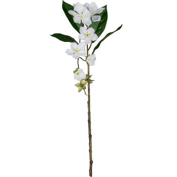 Vincazweig, 81cm, weiß