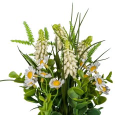 Flower pot mix, 19x19x27cm, white