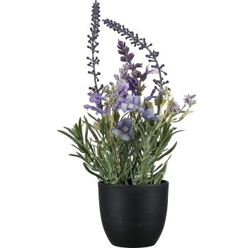 Flower pot mix, 13x13x23cm, lilac