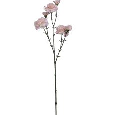Mini carnation x3, 57cm, pale pink