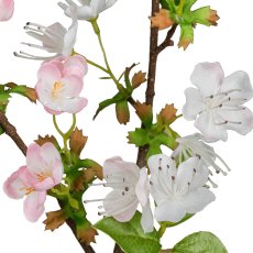 Apple blossom branch, 50cm, pale pink