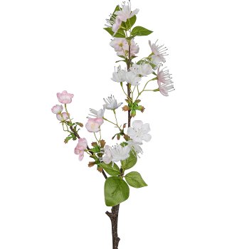 Apple blossom branch, 50cm, pale pink