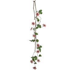 Flower garland, 136cm, pink