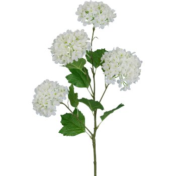 Snowball branch, 68cm, white