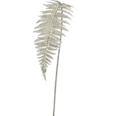 Fern branch, 98cm, natural white