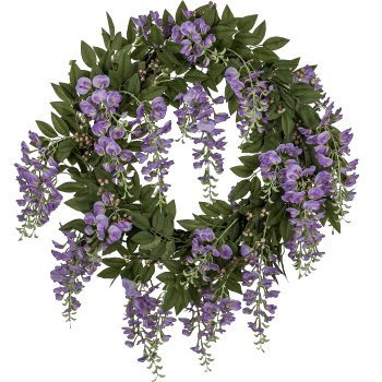 Wisterienkranz, 60cm, helllila