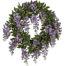 Wisteria wreath, 60cm, light lilac