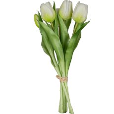 Tulip bunch x6, 32cm, white