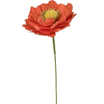 Paper flower Anemone, 54cm, orange