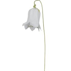 Papierblume Glockenblume, 58cm, weiß