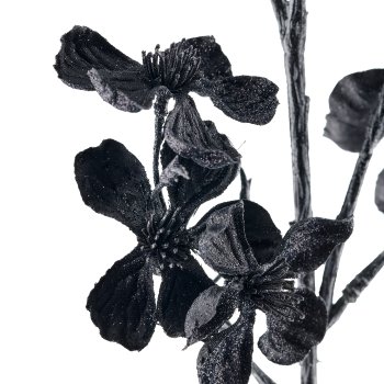 Blütenzweig, 74cm, schwarz