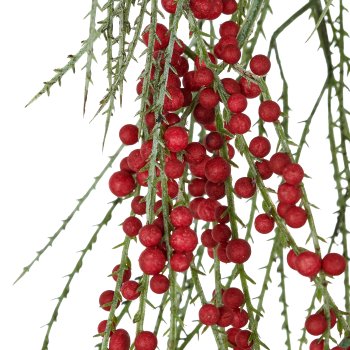 Girlande mit Beeren 1/Poly, 184cm, rot
