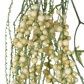 Girlande mit Beeren 1/Poly, 184cm, weiß