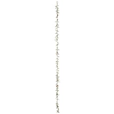 Garland with berries iced 1/poly, 125cm, grün