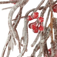 Dekogirlande mit Beeren, 184cm, rot