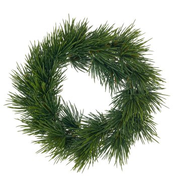 Pine wreath, 25x25x9cm, green