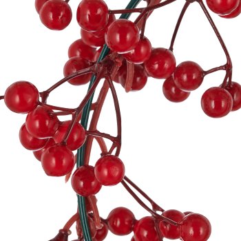 Berry wreath, 30x30x6cm, red