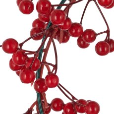 Berry wreath, 30x30x6cm, red