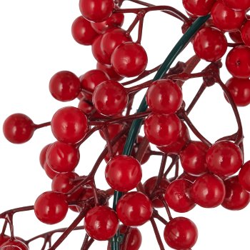Berry wreath, 31x31x8cm, red