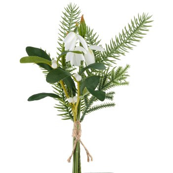 Bouquet with snowdrops, 30cm, white