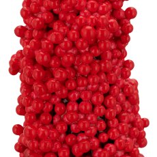 Beerenpyramide, 32cm, rot, in schwarzen Kunststofftopf 7x7x7,5cm