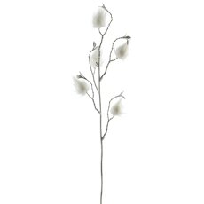 Decorative twig, 63cm, white
