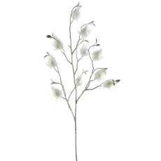 Dekozweig, 76cm, weiß