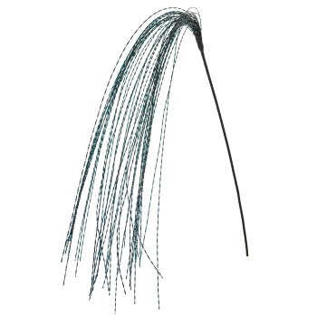 Tinsel branch, 139cm, black