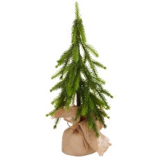 Tanne im Jutesack, 45cm, grün