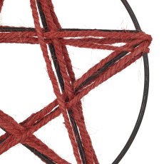 Dekoring mit Stern, 15cm, rot