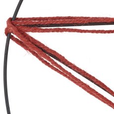 Dekoring mit Stern, 32cm, rot