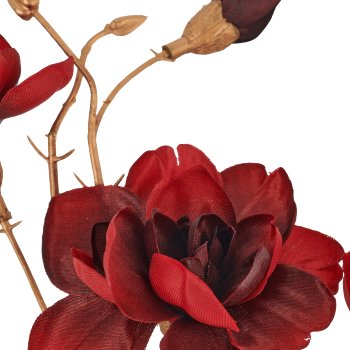 Rose branch, 69cm, red